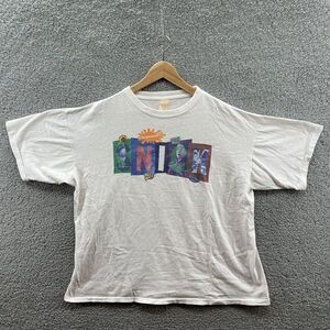 Nickelodeon SNICK Vintage Cartoon T-Shit All That Alex Mack Ren Stimpy Boxy XL
